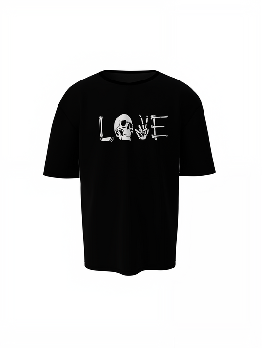 Skeleton Love Oversized T-Shirts