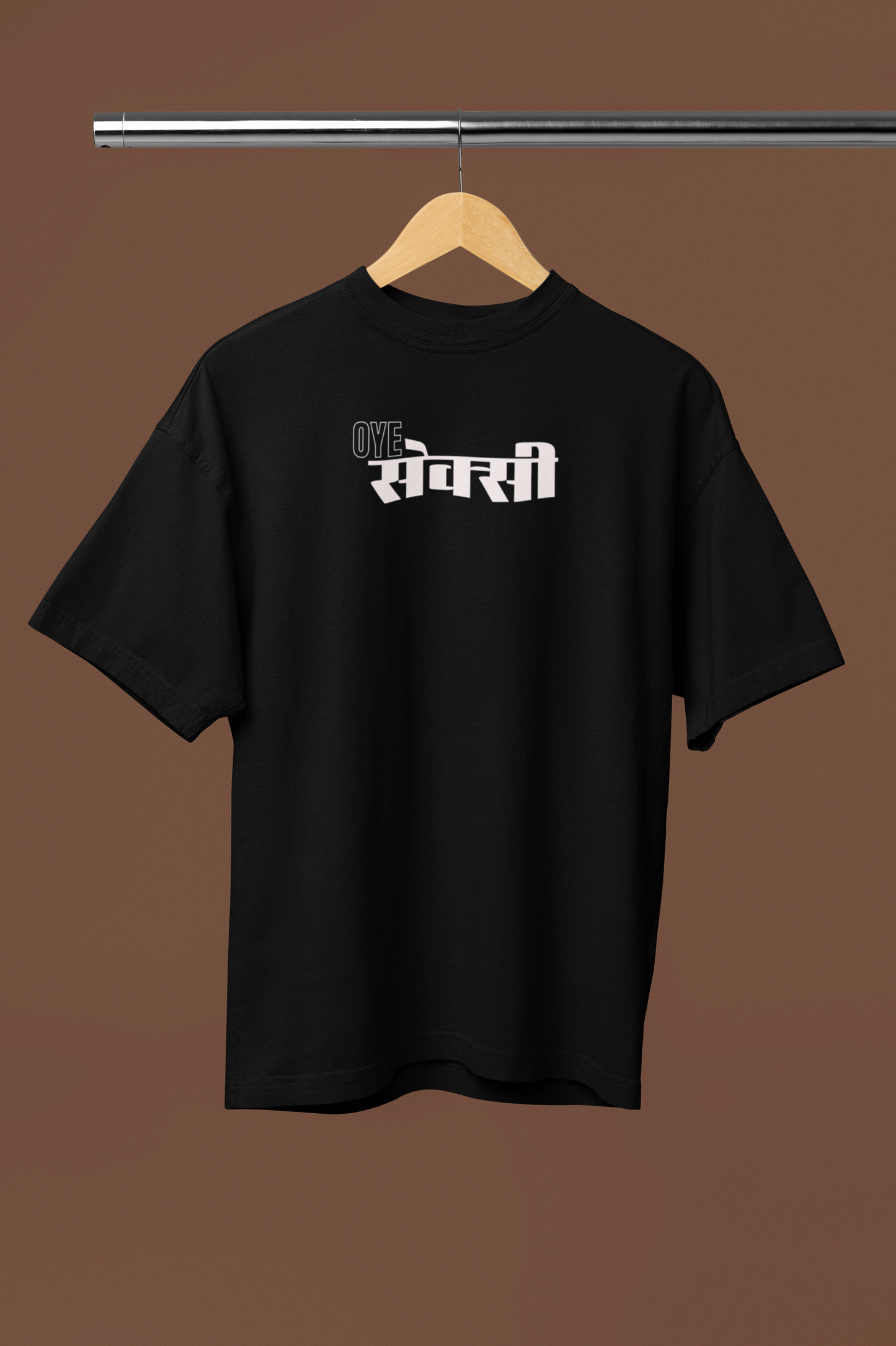 Oye Sexii Graphic Black Oversized Unisex T-Shirt – Bold Streetwear Style