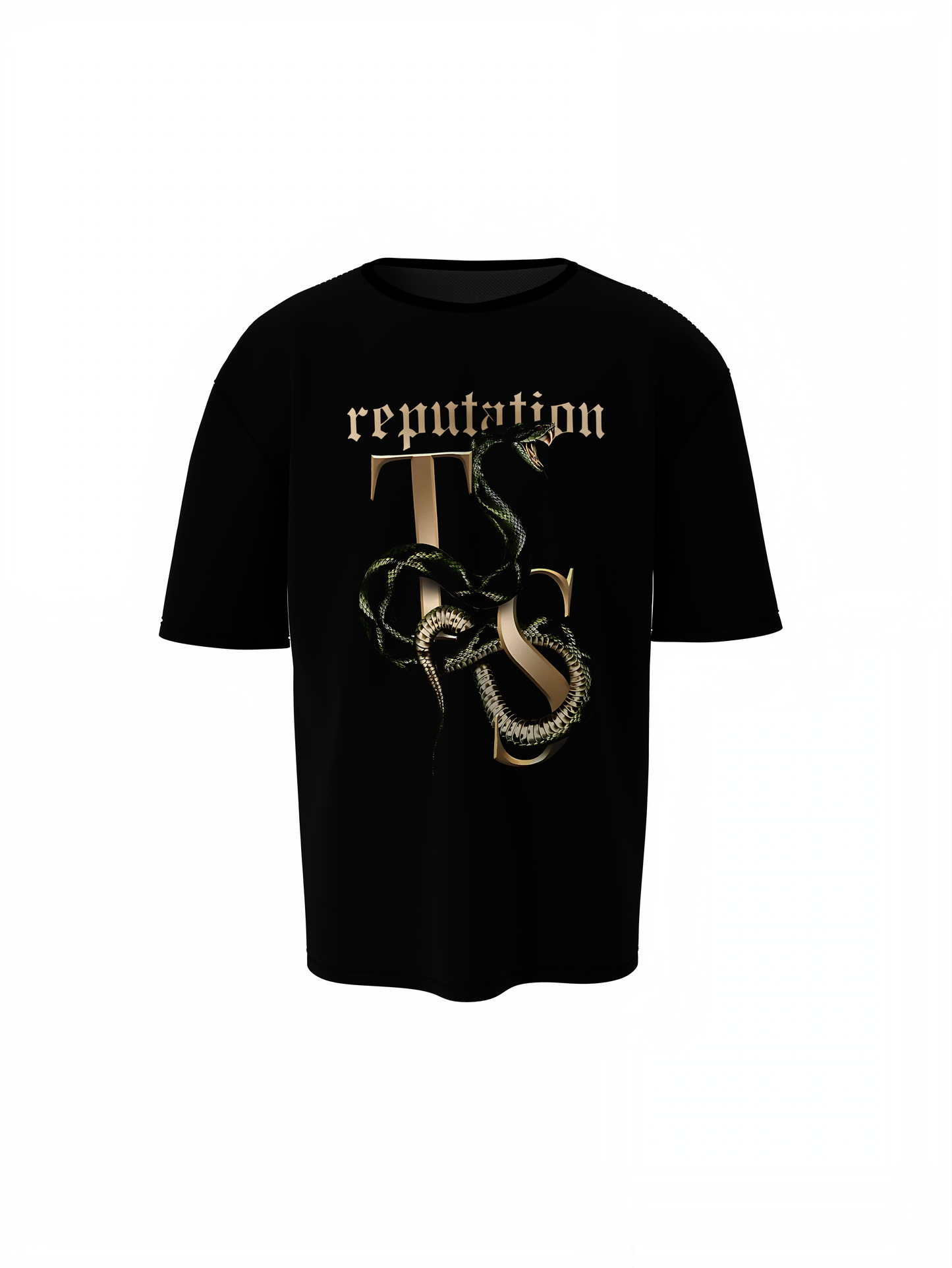 Reputation Snake Graphic Oversized T-Shirt for Streetwear
