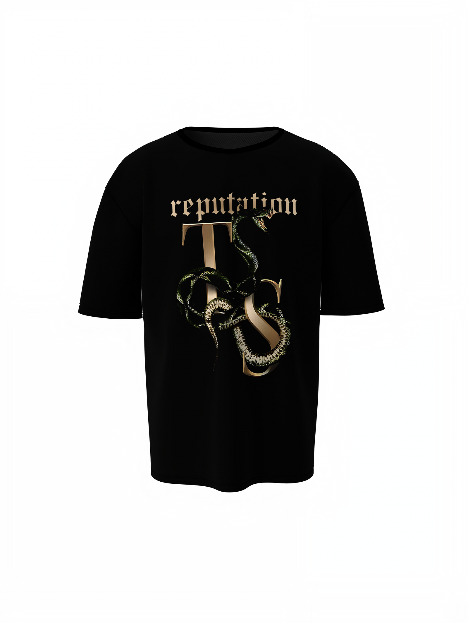 Reputation Snake Graphic Oversized T-Shirt for Streetwear