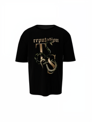 Reputation Snake Graphic Oversized T-Shirt