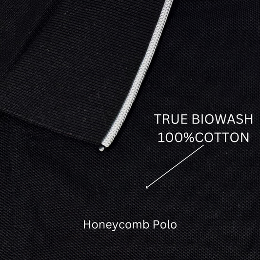 Bulk Unisex Black Polo T-shirts