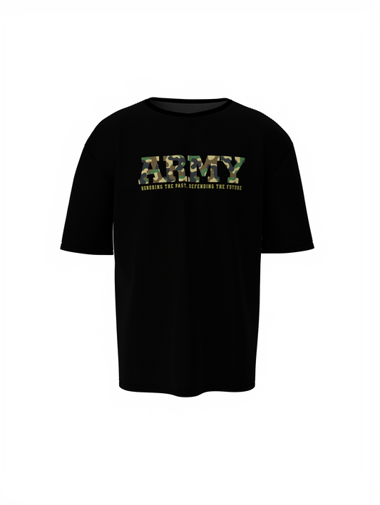 Army Graphic Oversized T-Shirt