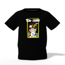 Tom & Jerry Graphic Kid’s Black Printed T-Shirt