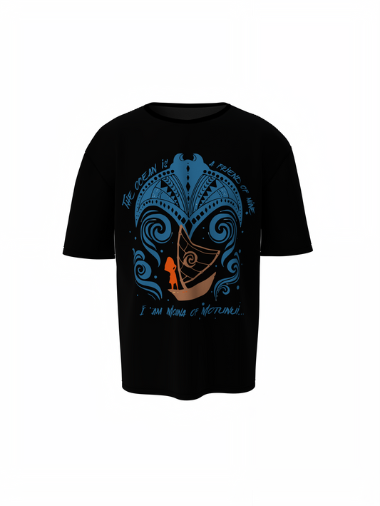 Princess Moana Oversized T-Shirt Premium Graphic Tee Style