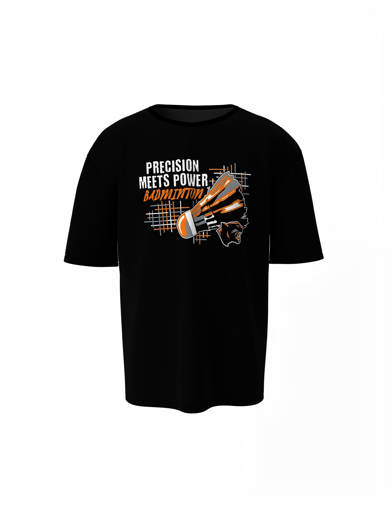 Badminton Meets Power Oversized T-Shirt
