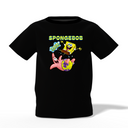 Spongbob Graphic Kid’s Black Printed T-Shirt