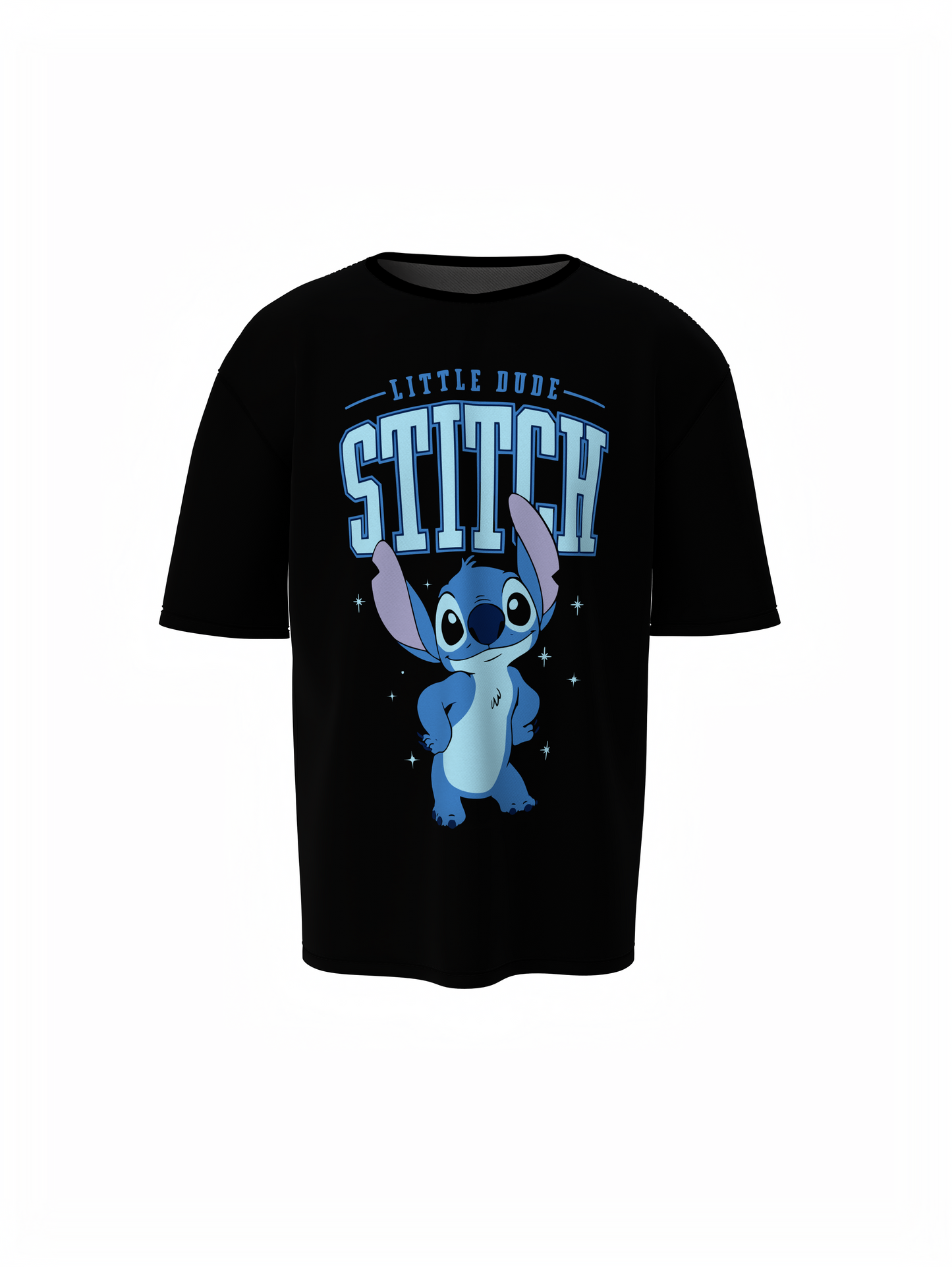 Little Dude Unisex Black Oversized T-Shirt – Animated Tee
