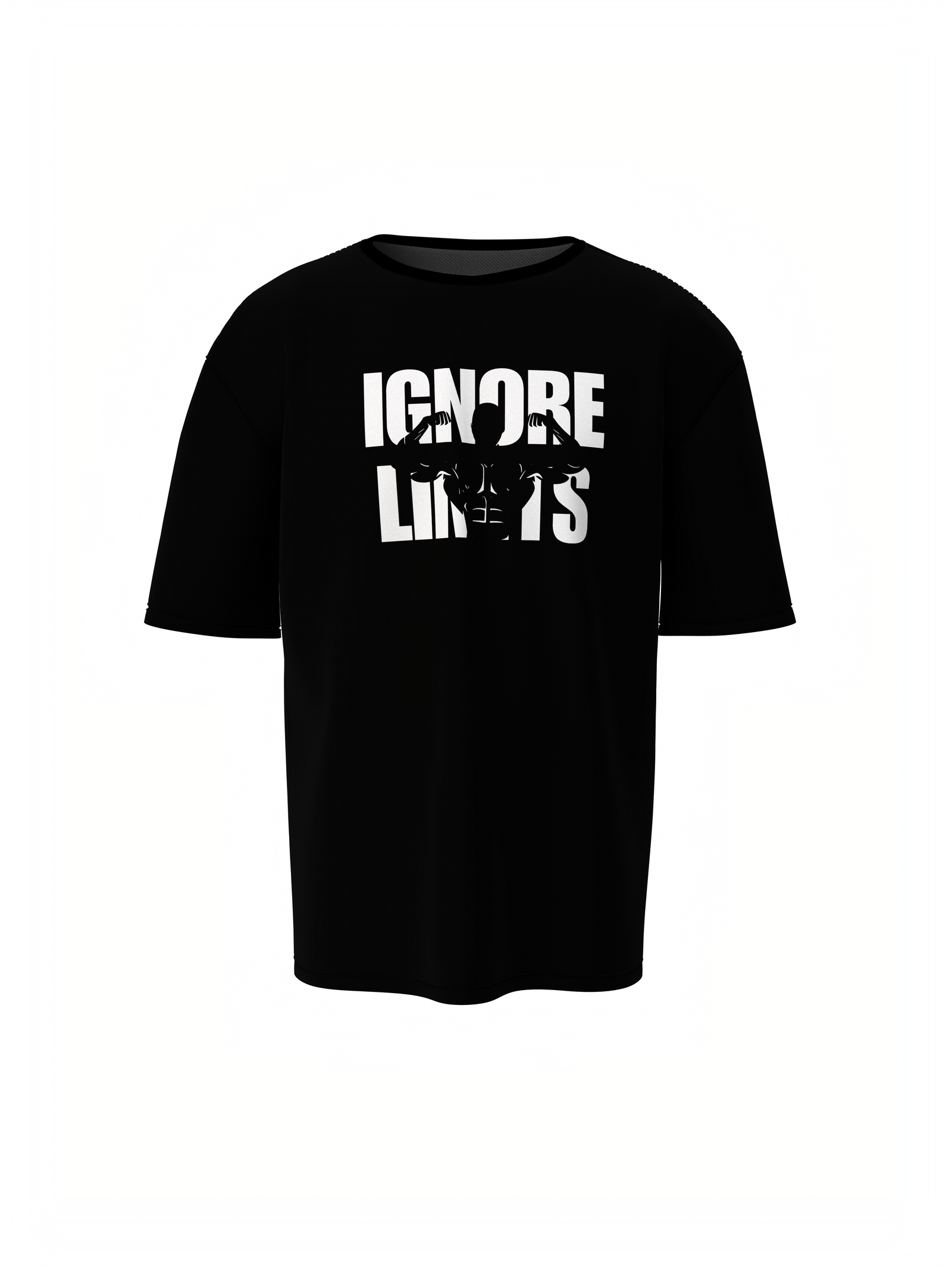 Ignore Limits Gym T-Shirt Oversized Fit for Limitless Hustle