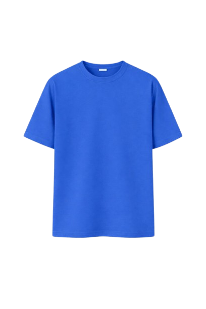 Bulk Unisex Blue Oversized T-Shirt | 240 GSM Cotton