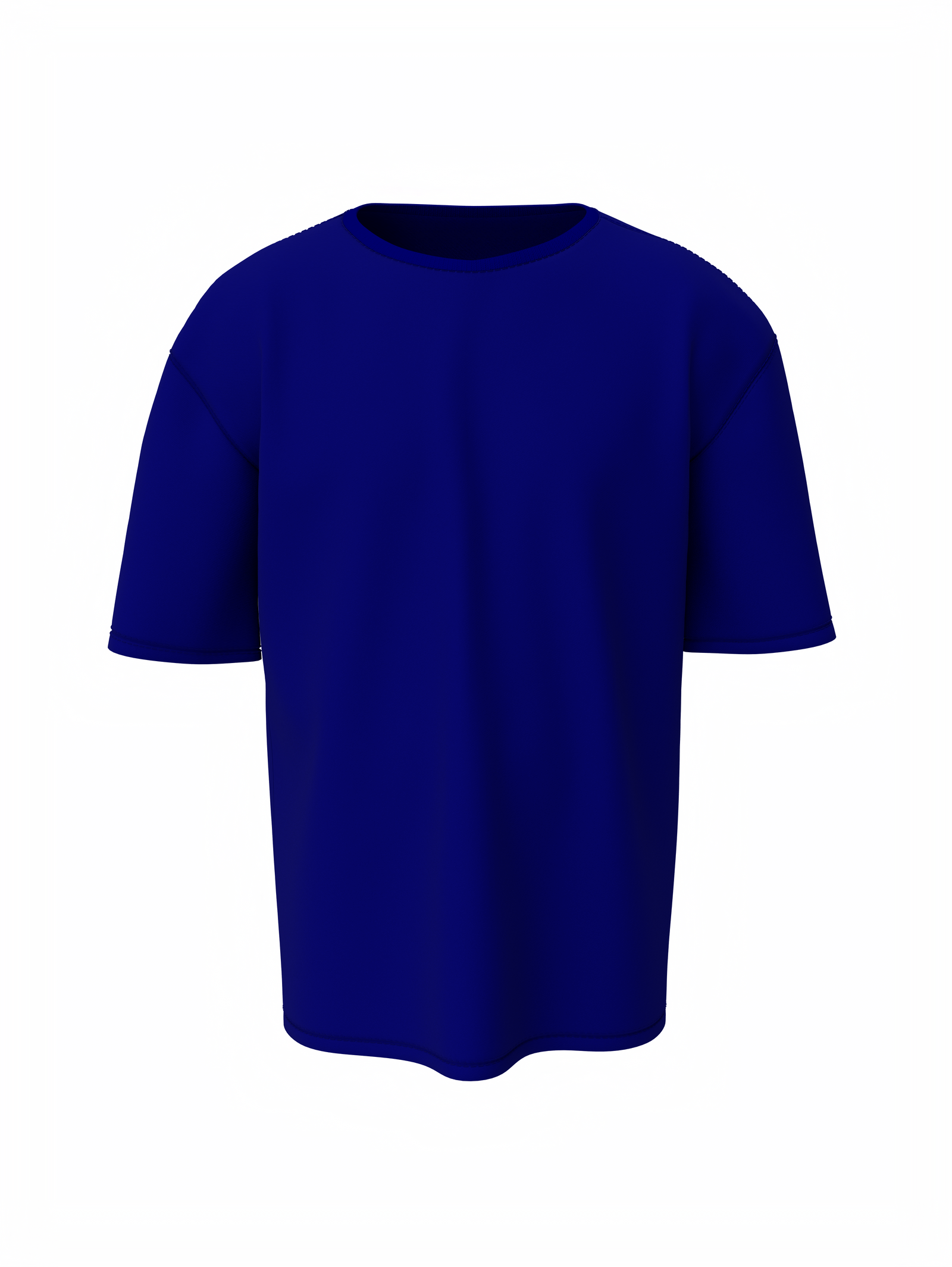 Bulk Unisex Blue Oversized T-shirt