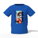 One Piece Graphic Kid’s Blue Printed T-Shirt