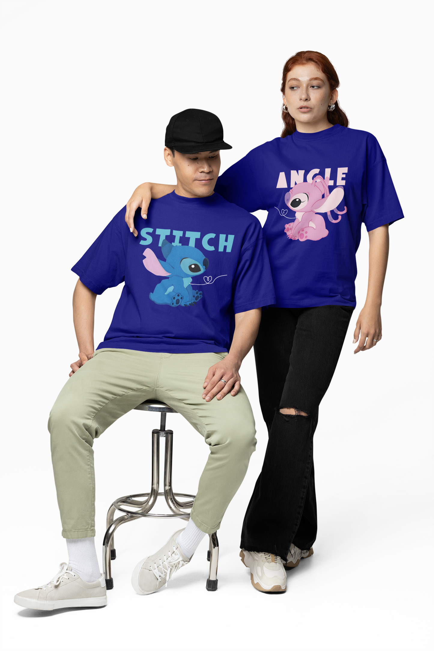 Stitch & Angle Oversized T-Shirts