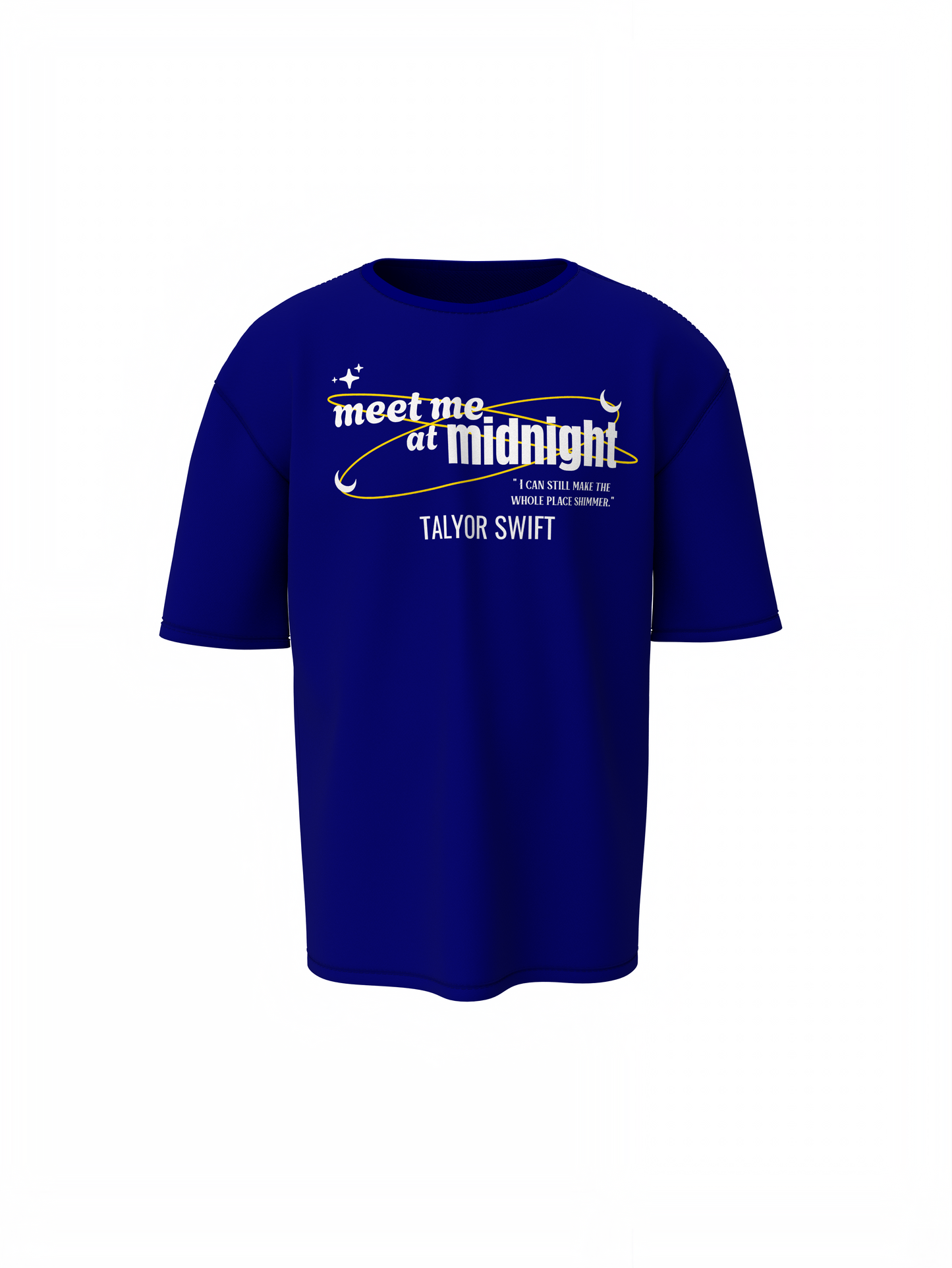 Midnight Oversized T-Shirt Trendy Streetwear Cotton Tee