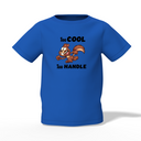 Squirrel Cartoon Graphic Kid’s Blue Printed T-Shirt