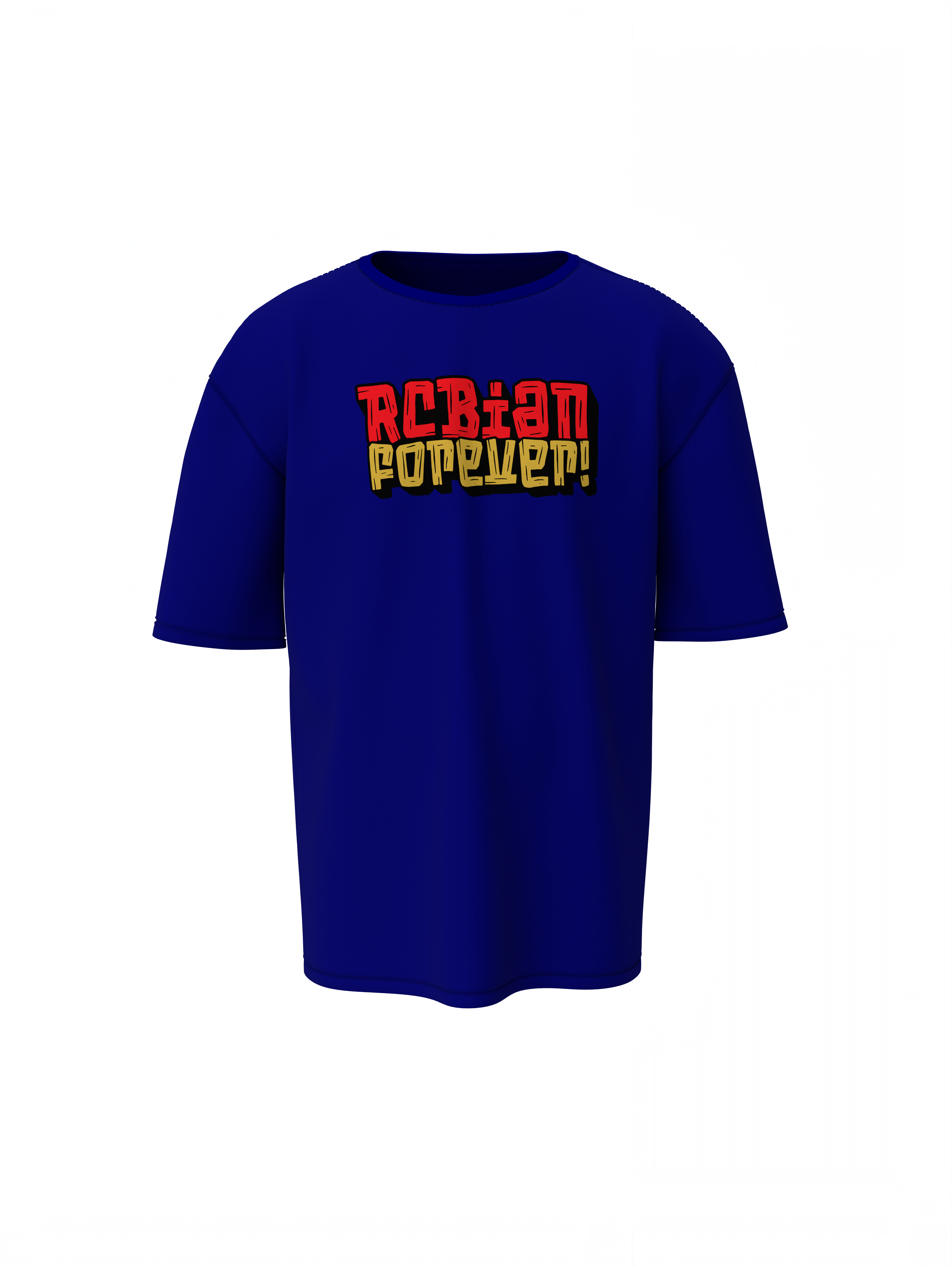 Red & Gold Legacy RCBian Oversized T-Shirts