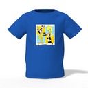 Doodle Graphic Kid’s Blue Printed T-Shirt