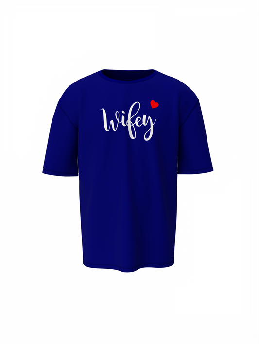 Wifey & Hubby Oversized T-Shirts