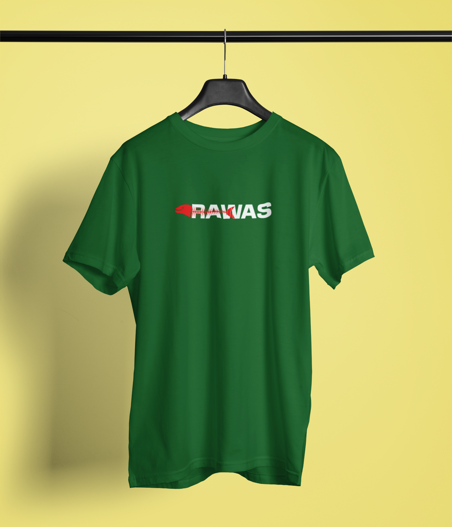 Rawas Unisex Bottle Green Round Neck T-Shirt | Desi Graphic