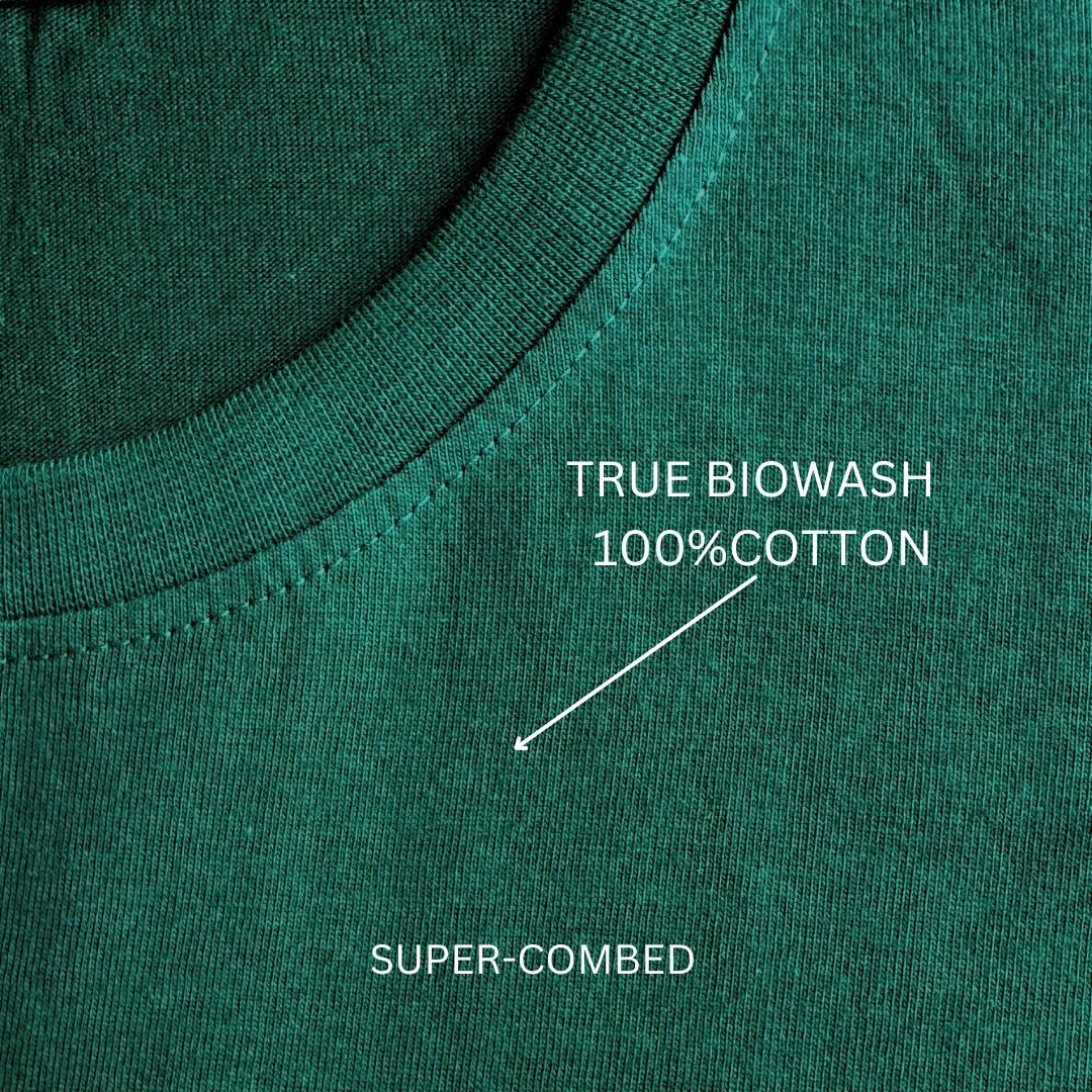 Master game half sleeve bottle green round neck t-shirt for men hello swanky