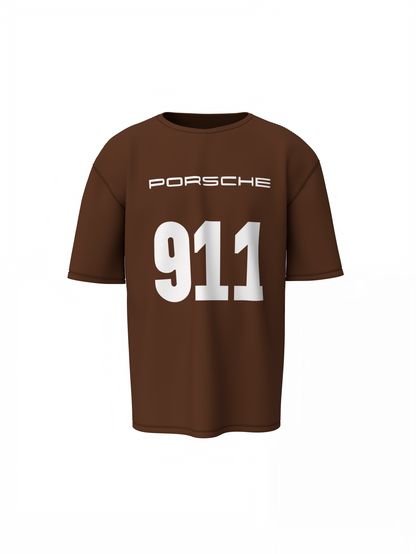 Porsche 911 Oversized T-Shirt for Racing Streetwear Style Tee