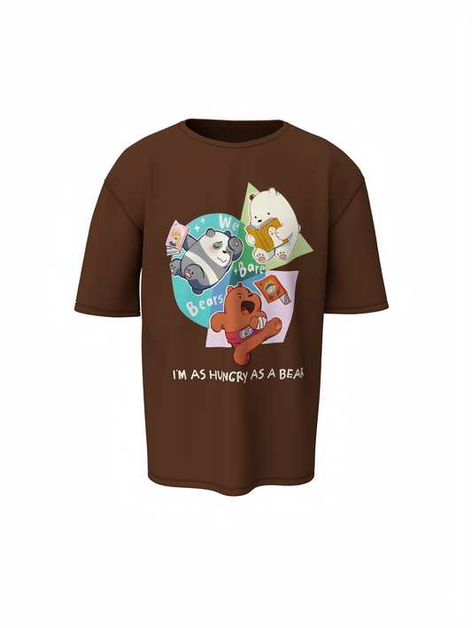 Hungry Bare Oversized T-Shirt Bold Streetwear Style