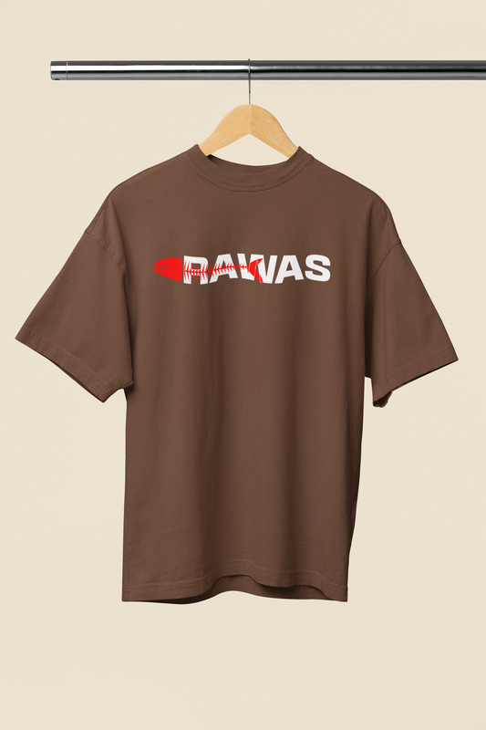 Rawas Brown Oversized Unisex T-Shirt | Desi Graphic