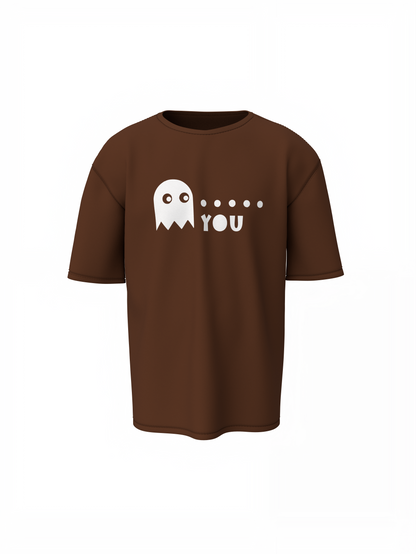 Ghost Graphic Oversized T-Shirts – Trendy Cartoon Style