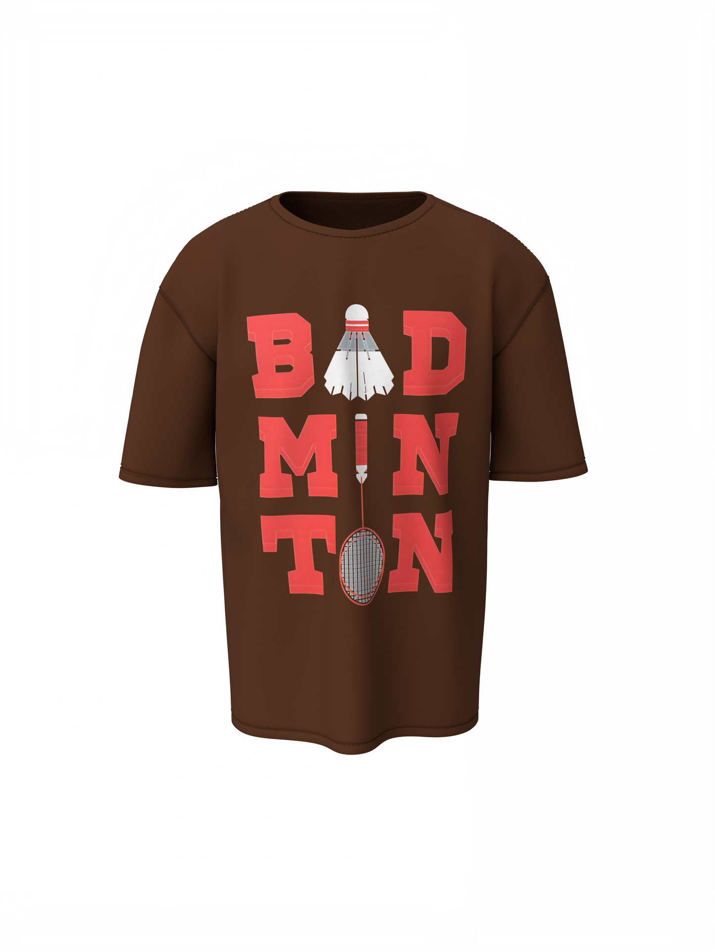 Badminton Graphic Oversized T-Shirt