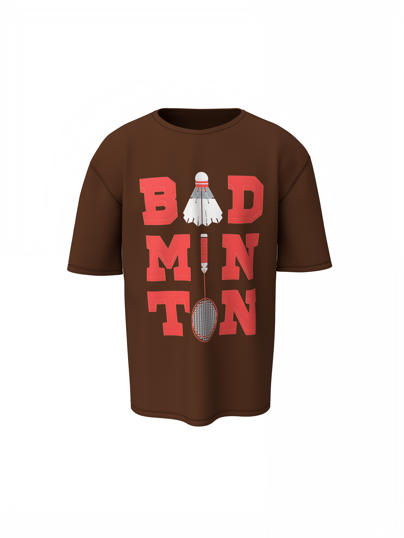 Badminton Graphic Oversized T-Shirt