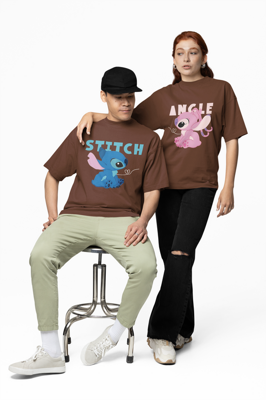 Stitch & Angle Oversized T-Shirts