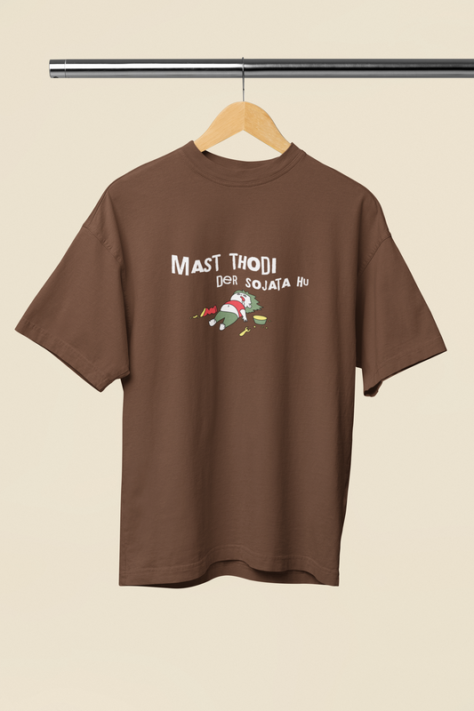 Thodi Der So Jata Hu Graphic Oversized T-Shirt Tee