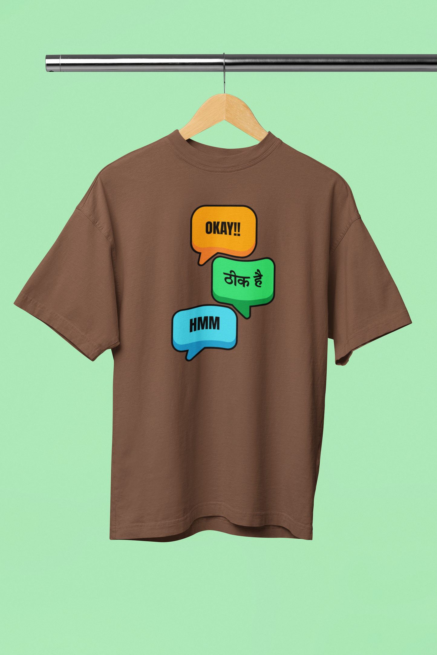 Okay Thik hai Graphic Desi Oversized Unisex T-Shirt