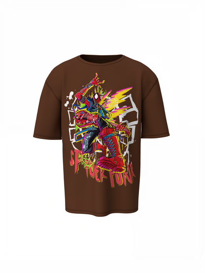 Spider Funk Oversized T-Shirt Urban Hero Streetwear Style