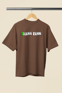 Shana Ban Graphic Brown Oversized Unisex T-Shirt | Desi Graphic