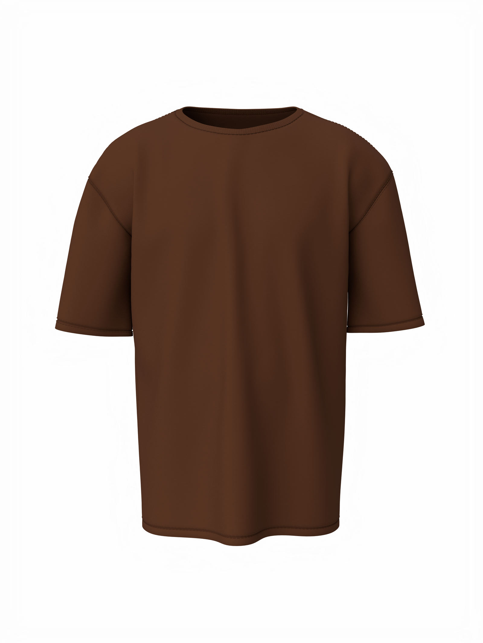 Bulk Unisex Brown Oversized T-shirt