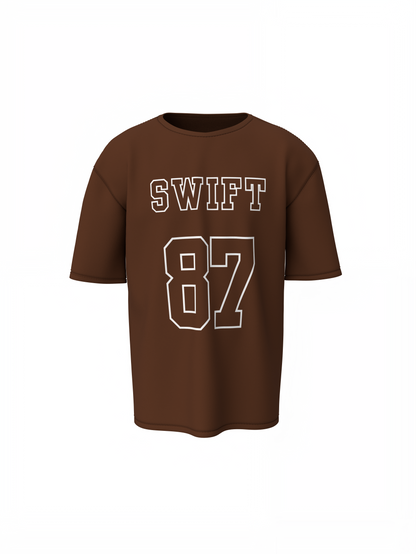 Taylor Swift's 87 Graphic Oversized T-Shirt Fans Style Tees