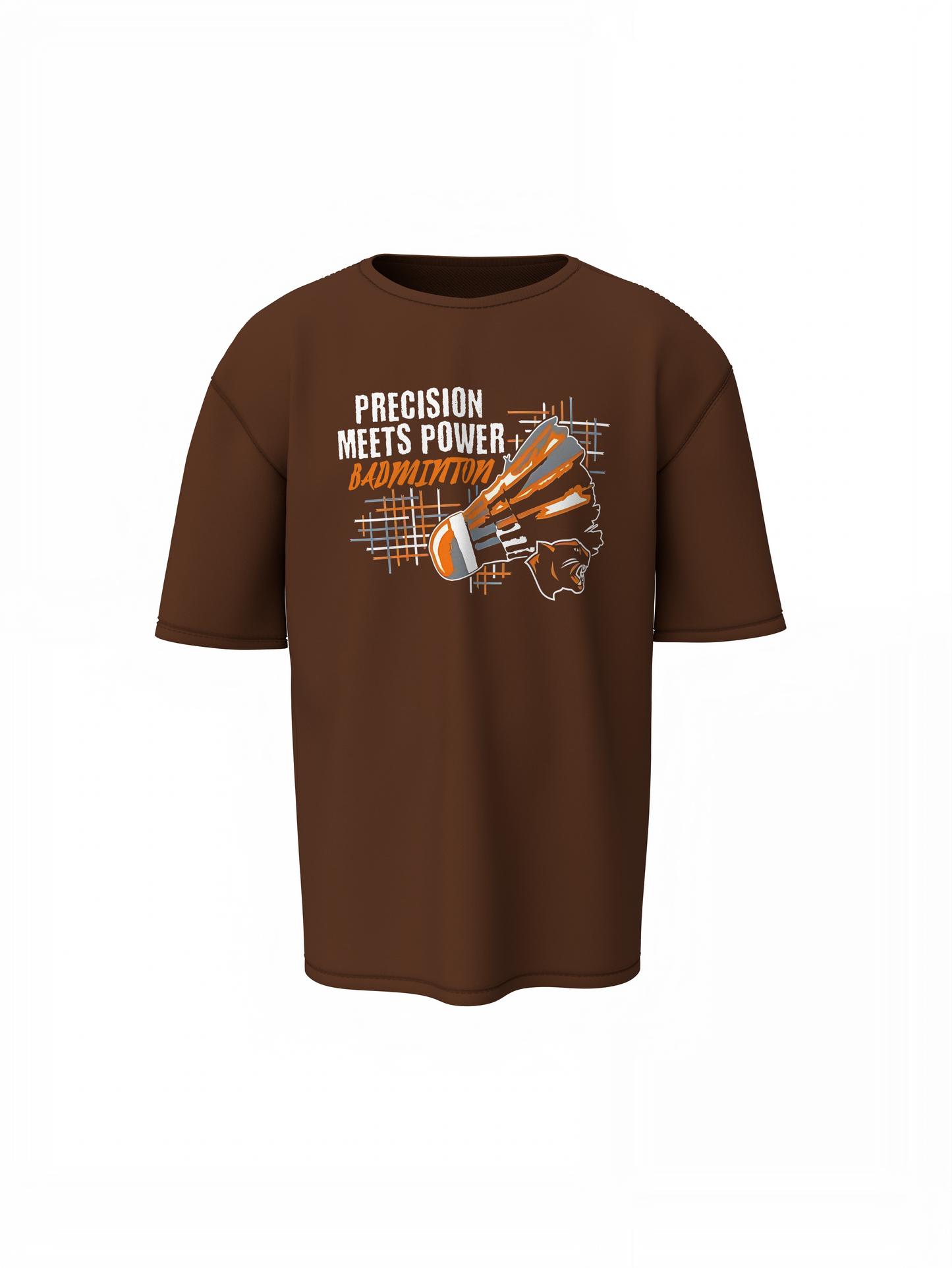 Badminton Meets Power Oversized T-Shirt