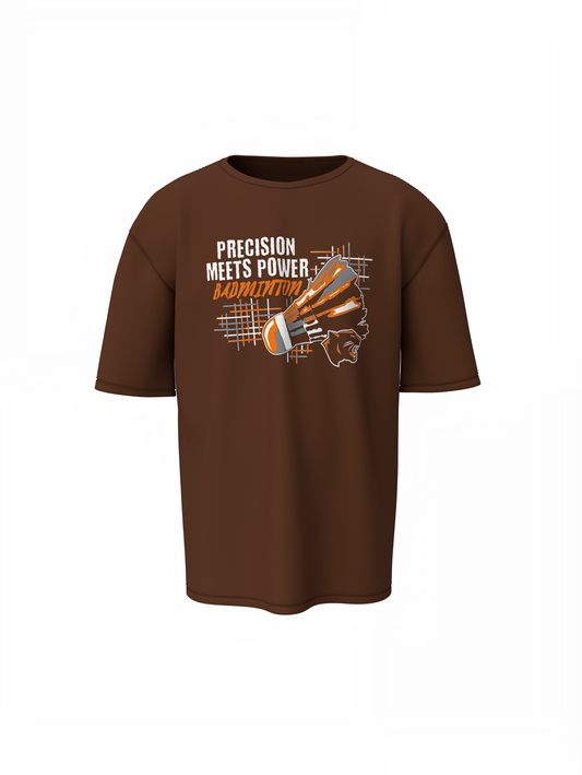 Badminton Meets Power Oversized T-Shirt