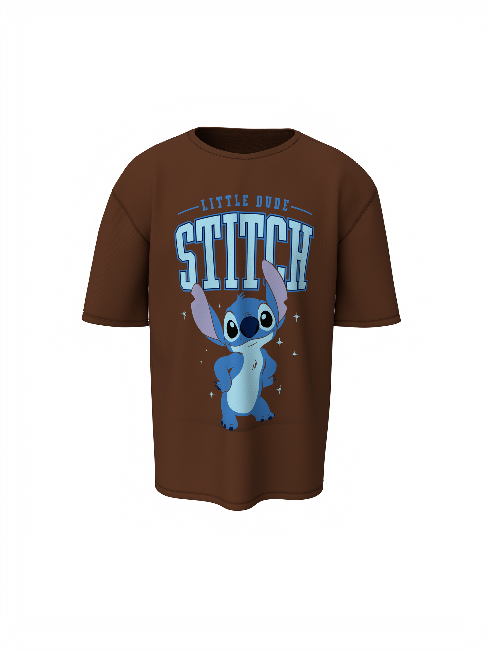 Little Dude Unisex Brown Oversized T-Shirt – Animated Tee