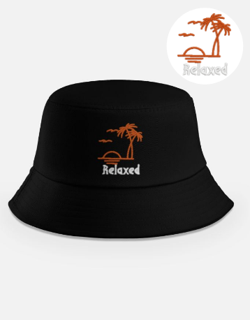 Relaxed Embroidered Bucket Hat