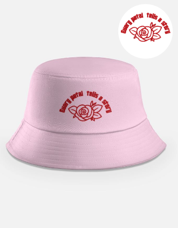 Until Petals Fall Apart Embroidered Bucket Hat