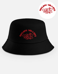 Until Petals Fall Apart Embroidered Bucket Hat