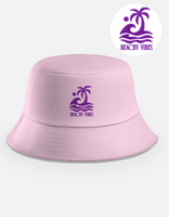 Beachy Vibes Embroidered Bucket Hat Cool Casual Headwear