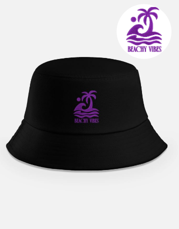Beachy Vibes Embroidered Bucket Hat