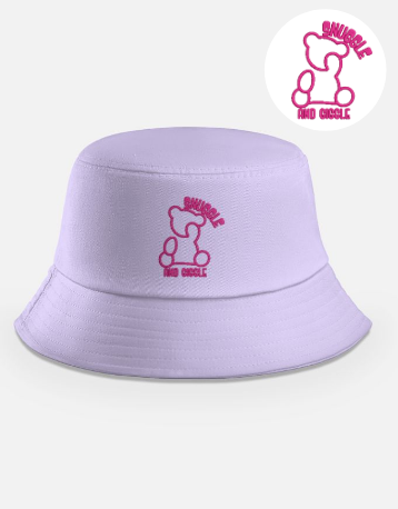 Hustle and Cuddle Embroidered Bucket Hat