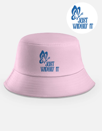 Just Wingin’ It Embroidered Bucket Hat