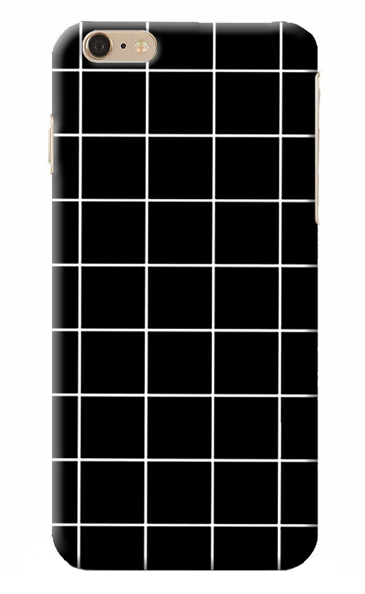 White Grid iPhone 6 Plus/6s Plus Back Cover