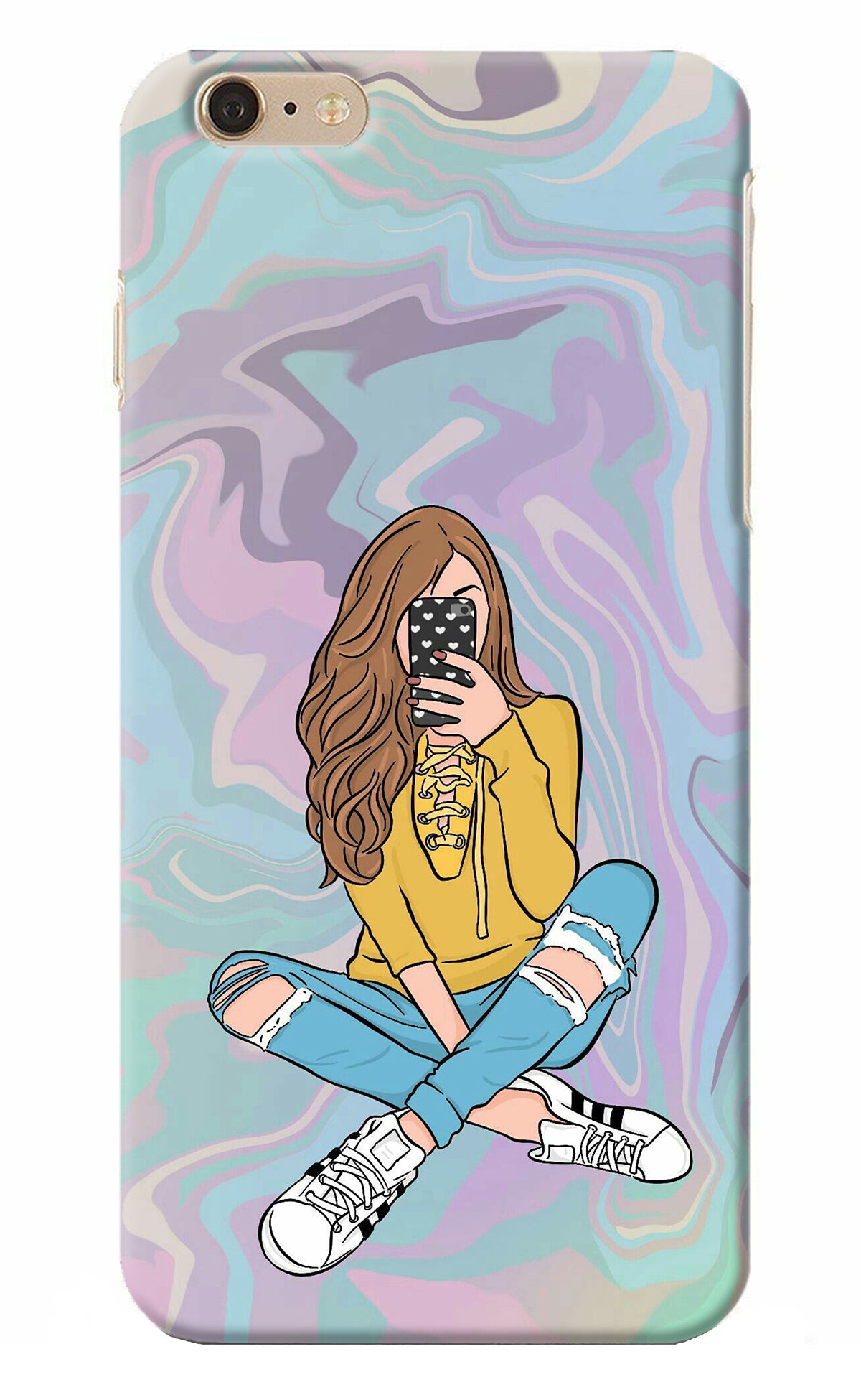 Selfie Girl iPhone 6 Plus/6s Plus Back Cover