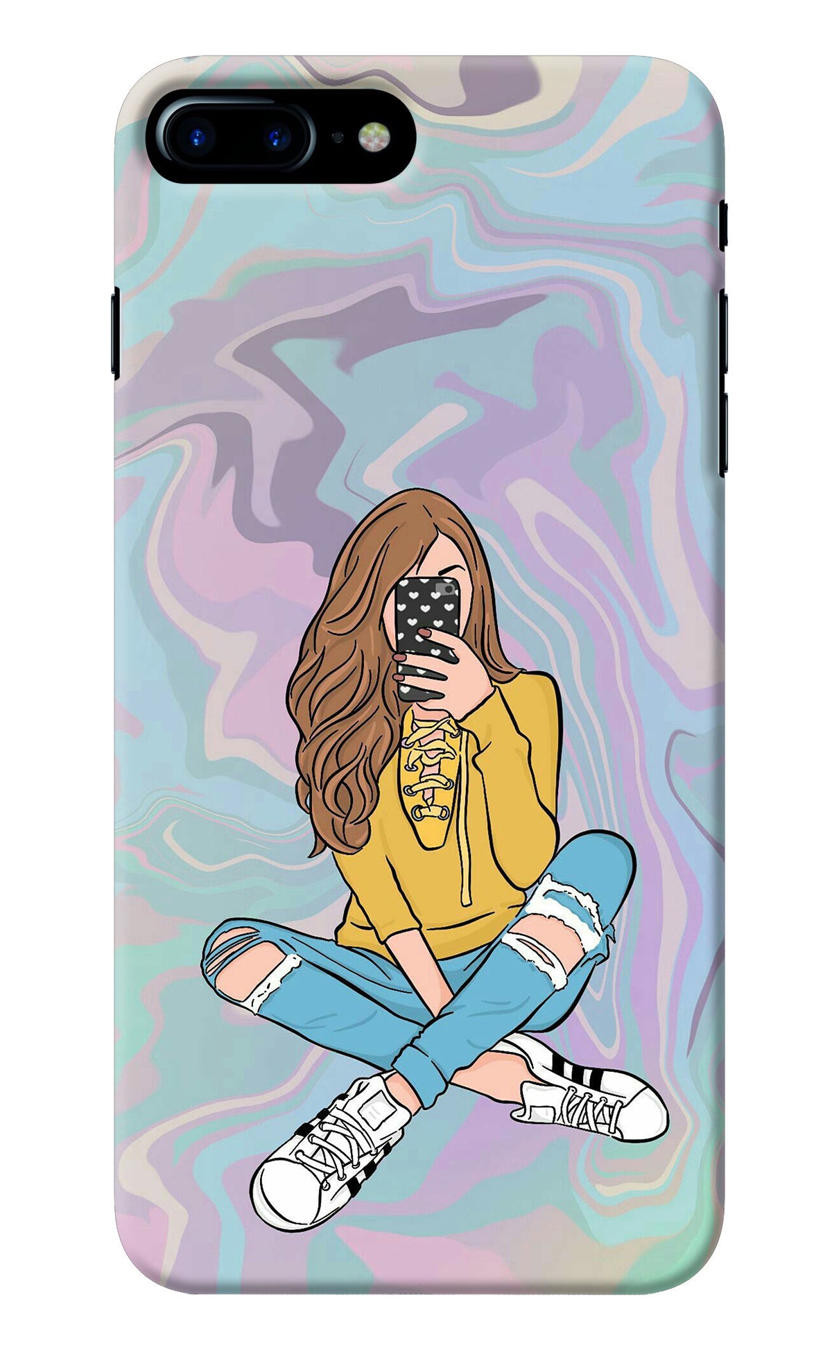 Selfie Girl iPhone 7 Plus Back Cover